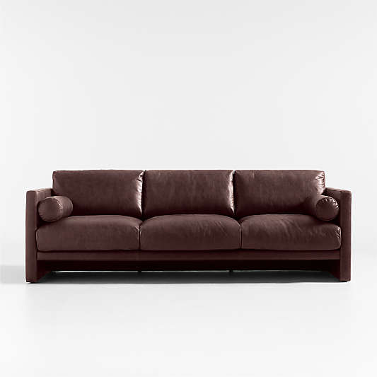 Aviator Leather Sofa 88"