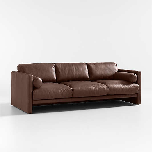 Aviator 88" Leather Sofa