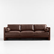 Aviator Leather Sofa 88"