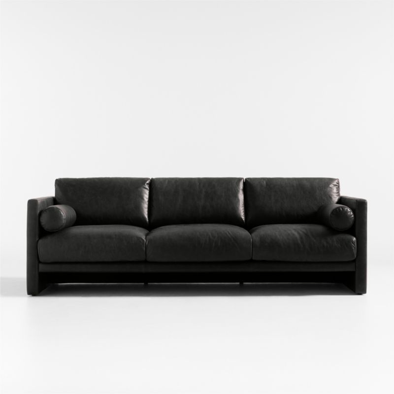 Aviator Leather Sofa 88" - image 0 of 10