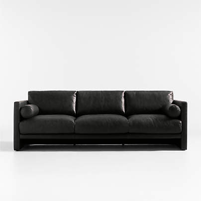 Aviator Leather Sofa 88"