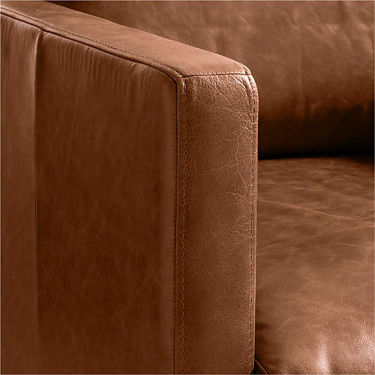 Aviator Leather Sofa 88"