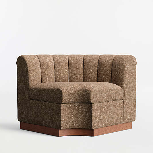 Aveline Chocolate Upholstered Corner Dining Banquette