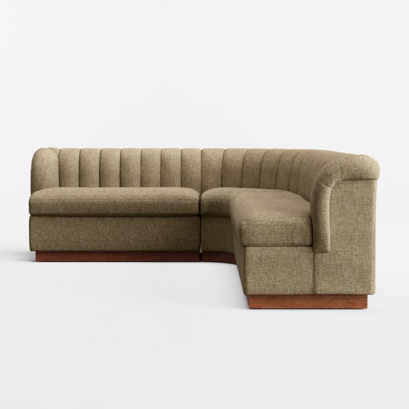 Aveline Basil Upholstered Double L-Shaped Loveseat Dining Banquette - image 4 of 8
