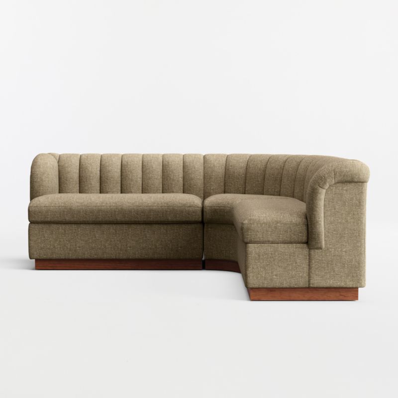 Aveline Basil Upholstered L-Shaped Loveseat Dining Banquette - image 4 of 8