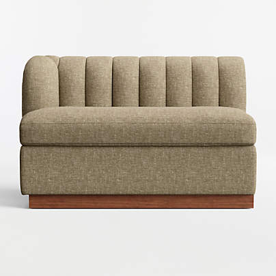 Aveline Basil Upholstered Left-Arm Dining Banquette