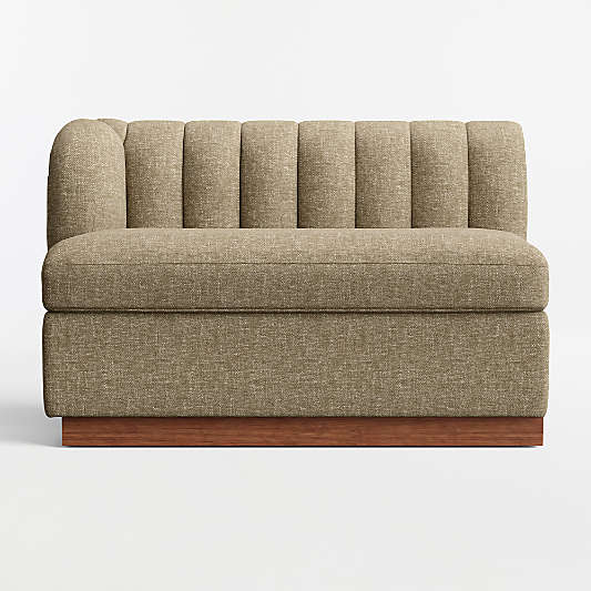 Aveline Basil Upholstered Left-Arm Dining Banquette