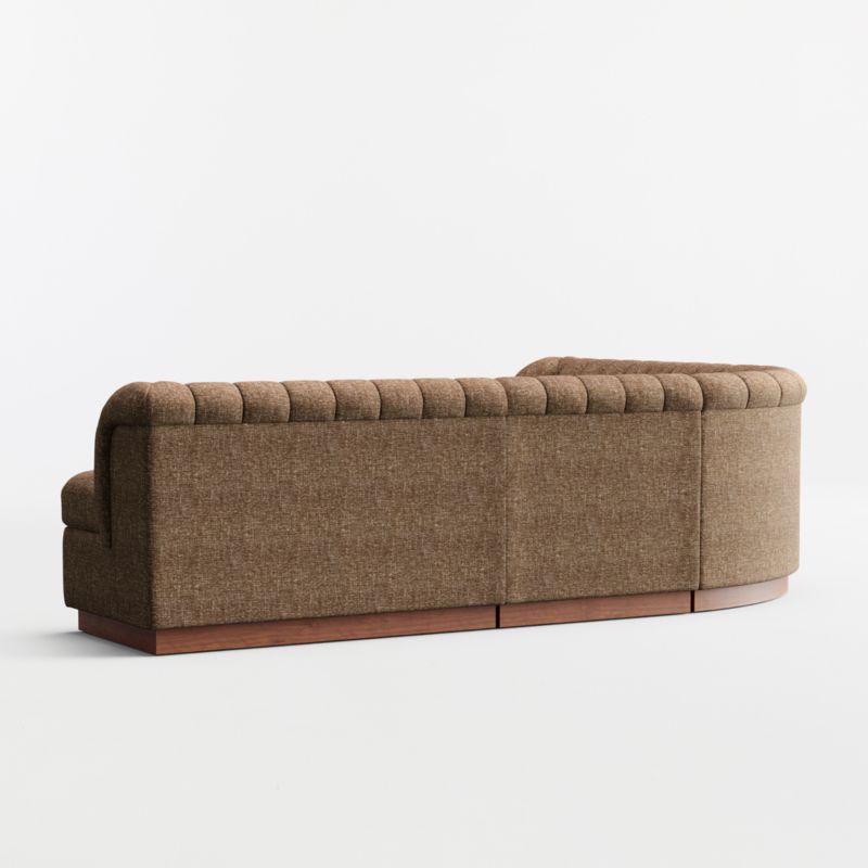 Aveline Chocolate Upholstered Double L-Shaped Loveseat Dining Banquette - image 4 of 6