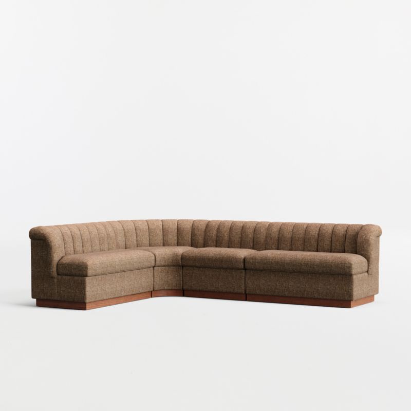 Aveline Basil Upholstered Double L-Shaped Loveseat Dining Banquette - image 2 of 8