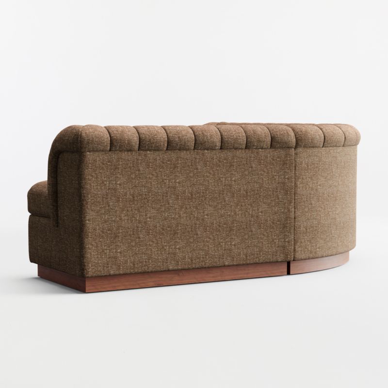 Aveline Chocolate Upholstered L-Shaped Loveseat Dining Banquette - image 4 of 6