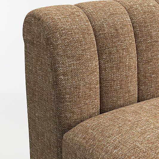 Aveline Chocolate Upholstered Single-Chair Dining Banquette