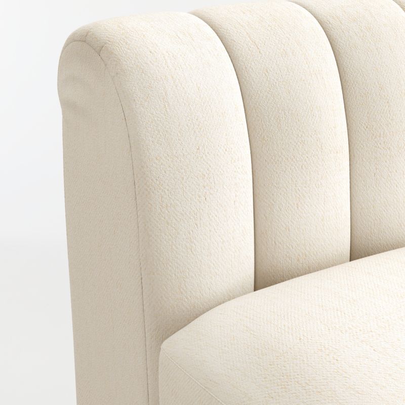 Aveline Ivory Upholstered Left-Arm Storage Dining Banquette - image 3 of 5