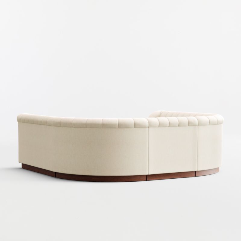 Aveline Ivory Upholstered U-Shaped Dining Banquette - image 5 of 8