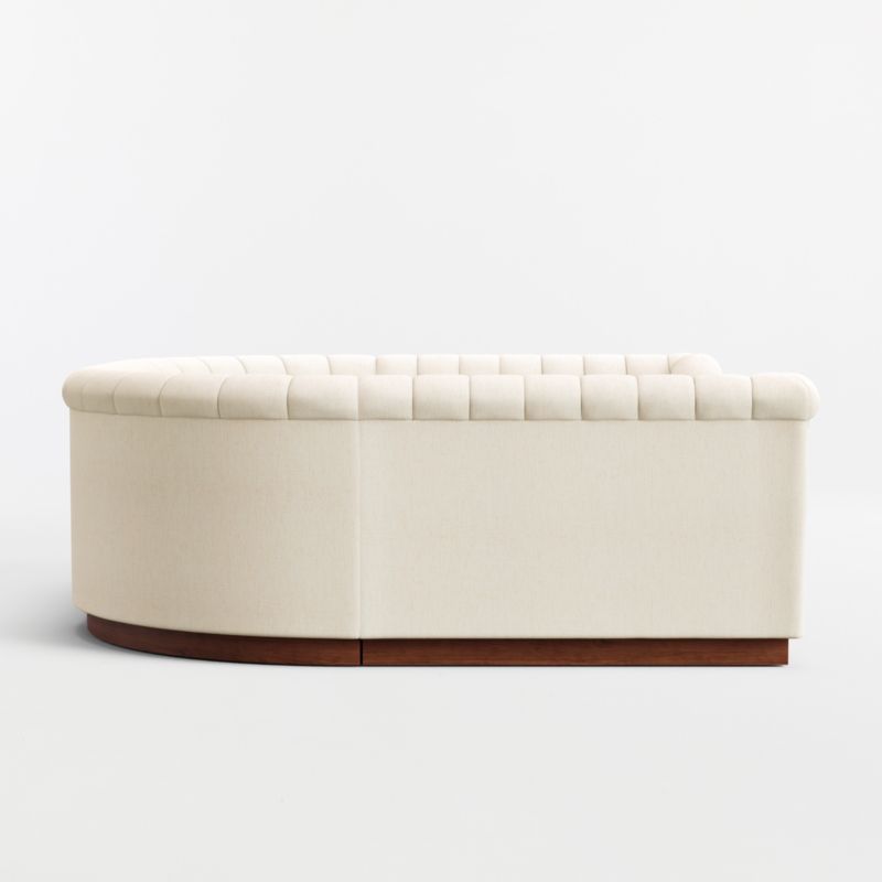 Aveline Ivory Upholstered U-Shaped Dining Banquette - image 4 of 8