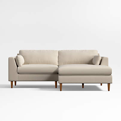 Avondale 2-Piece Small Space Sectional Sofa with Chaise Lounge