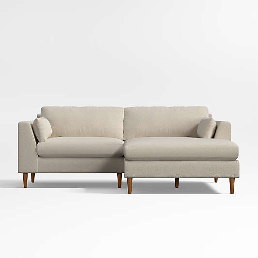 Avondale 2-Piece Small Space Sectional Sofa with Chaise Lounge