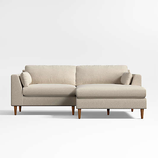 Avondale 2-Piece Small Space Sectional Sofa with Chaise Lounge