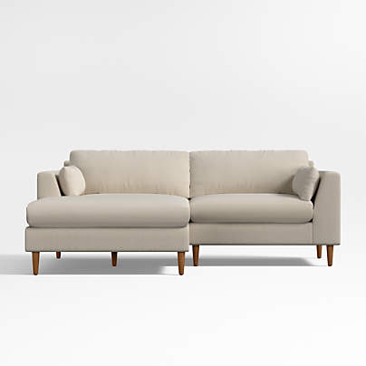 Avondale 2-Piece Small Space Sectional Sofa with Chaise Lounge
