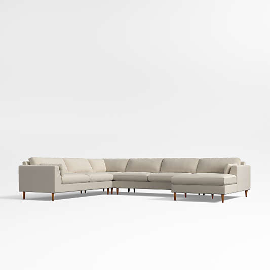 Avondale 4-Piece Corner Sectional Sofa with Chaise Lounge