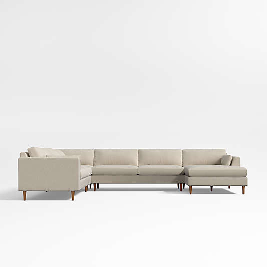 Avondale 4-Piece Corner Sectional Sofa with Chaise Lounge