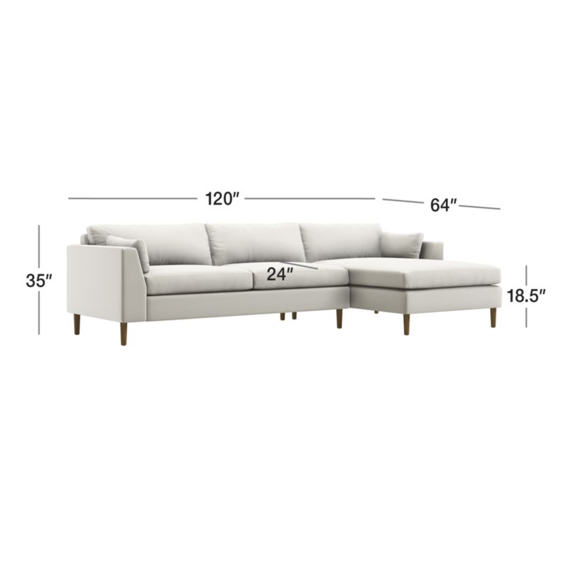 View Avondale 2-Piece Chaise Sectional Sofa - image 3 of 8