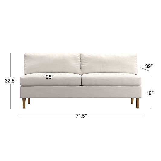 Avondale Armless Sofa Sectional Piece