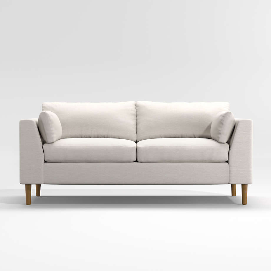 Avondale Wood Leg Apartment Sofa + Reviews Crate & Barrel Canada