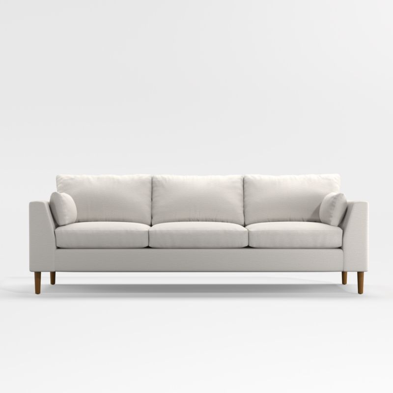 Avondale Wood Leg Grande Sofa + Reviews Crate & Barrel