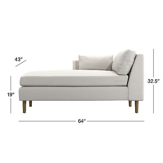 Avondale Left-Arm Chaise Lounge Sectional Piece