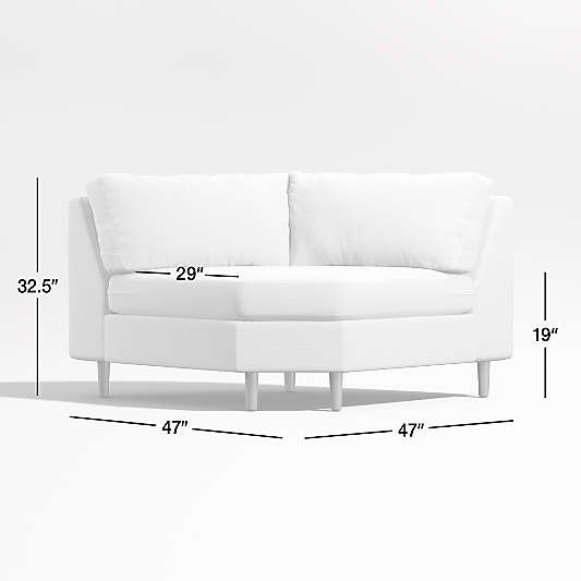 Avondale Wedge Chair Sectional Piece