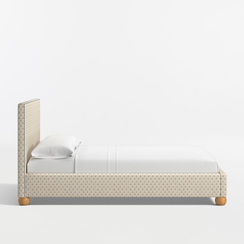 View Avery Blue Floral Upholstered Kids Full Bed - image 5 of 7