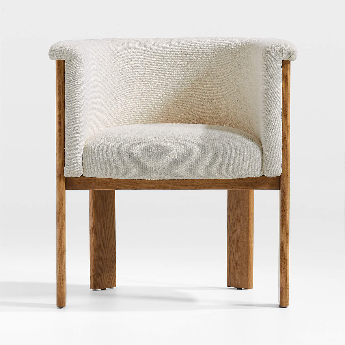 upholstered curved back dining chair