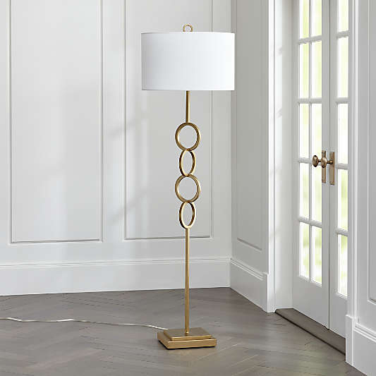 Axiom Brass Floor Lamp