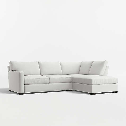Axis 2-Piece L-Shaped Sectional Sofa with Corner Bumper