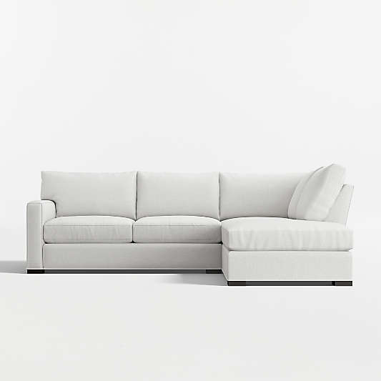 Axis 2-Piece L-Shaped Sectional Sofa with Corner Bumper