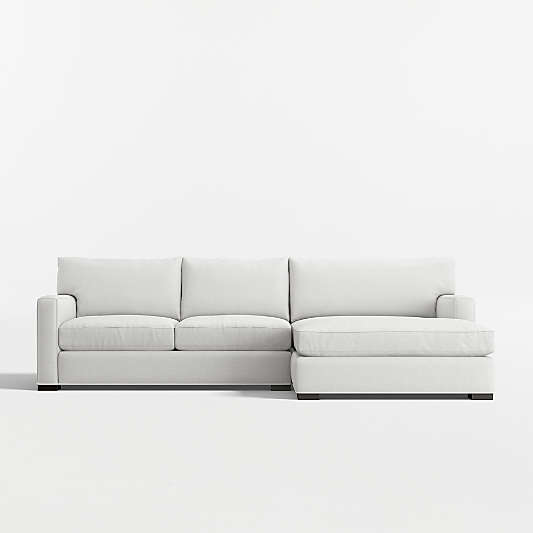 Axis 2-Piece Sectional Sofa with Extra Wide Chaise Lounge