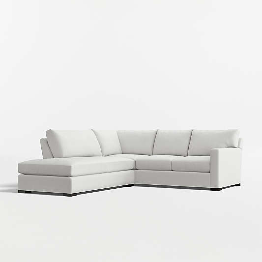 Axis 2-Piece L-Shaped Sectional Sofa with Bumper