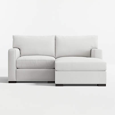 Axis 2-Piece Small Space Sectional Sofa with Storage Chaise Lounge