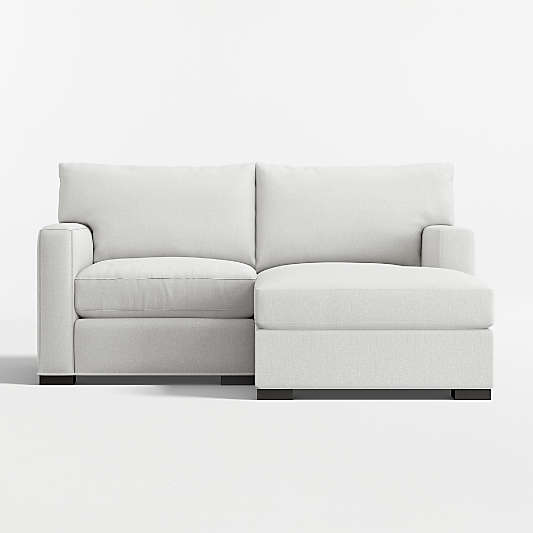 Axis 2-Piece Small Space Sectional Sofa with Storage Chaise Lounge