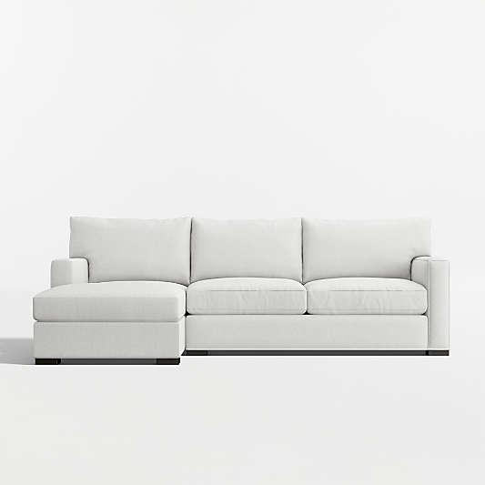 Axis 2-Piece Sectional Sofa with Storage Chaise Lounge