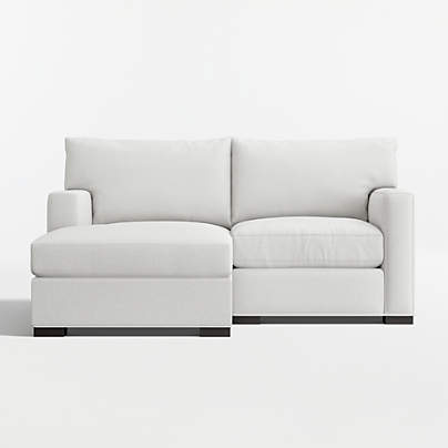 Axis 2-Piece Small Space Sectional Sofa with Storage Chaise Lounge