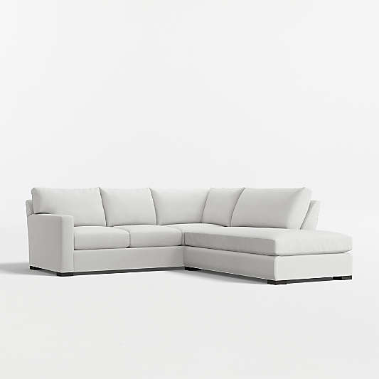 Axis 2-Piece L-Shaped Sectional Sofa with Bumper