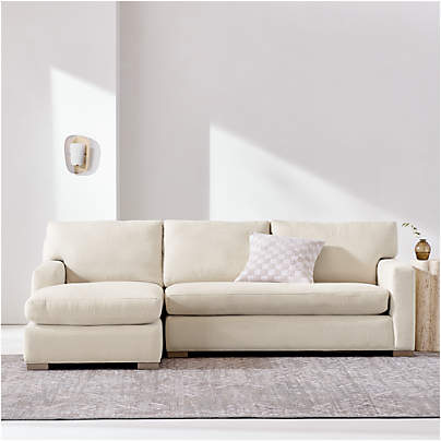Axis 2-Piece Bench Sectional Sofa with Chaise Lounge
