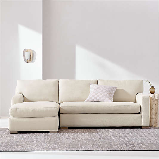 Axis 2-Piece Bench Sectional Sofa with Chaise Lounge