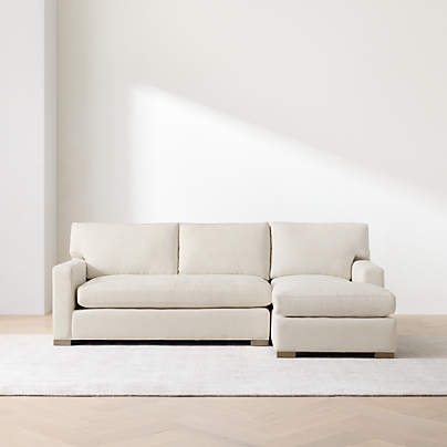 Axis 2-Piece Bench Sectional Sofa with Chaise Lounge