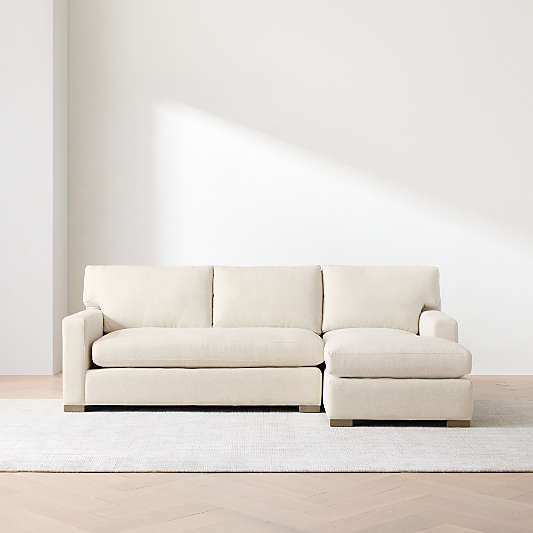 Axis 2-Piece Bench Sectional Sofa with Chaise Lounge