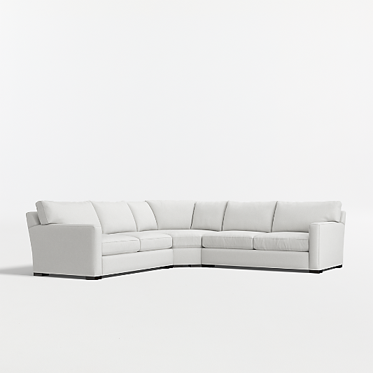 Axis 3-Piece L-Shaped Wedge Sectional Sofa