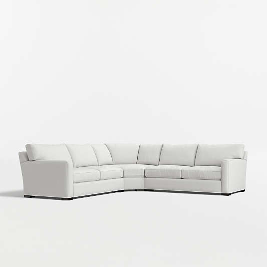 Axis 3-Piece L-Shaped Wedge Sectional Sofa