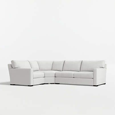 Axis 3-Piece L-Shaped Wedge Sectional Sofa