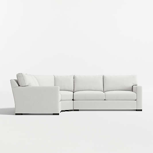 Axis 3-Piece L-Shaped Wedge Sectional Sofa